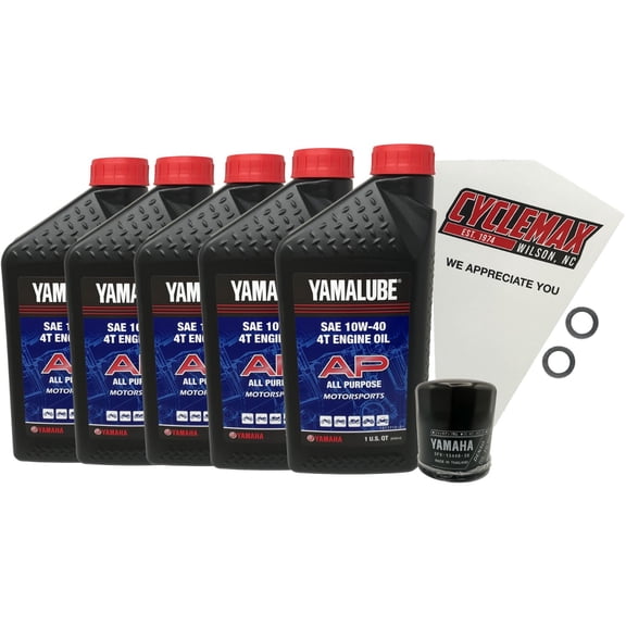 Cyclemax Genuine OEM 2006-2010 Yamaha STRATOLINER S  XV1900 Oil Change Kit