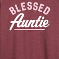 thumbnail image 3 of Instant Message - Blessed Auntie - Women's Lightweight French Terry Long Sleeve Shirt, 3 of 6
