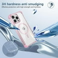 thumbnail image 6 of Clear Magnetic for iPhone 15 Pro Case[Compatible with MagSafe][Military Grade Protection] Anti-Yellowing Scratch-Resistant Slim Soft TPU Back Shockproof Case, Pink, 6 of 14