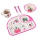 thumbnail image 3 of Dibujos Animados Para Niños Alimentación De Alimentos Bandejas Divididas Placas Tazón Cubiertos Kits Pink Castle Macarena Plato de cena dividido para niños, 3 of 5