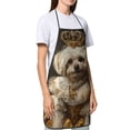 thumbnail image 4 of Pofeuu Regal Dog In Royal Attire Print Aprons with Pockets, Cute Aprons for Kitchen, Cooking, Server, Barber, Chef Apron, 4 of 7