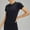 Black, variant on TODOZO Workout Tops for Women Loose Fit Breathable Lightweight Quick Dry Tennis Yoga Running Crew Neck Tee Women's Outdoor Yoga T Shirt Solid Color Sportswear Casual Drying Fitness Training