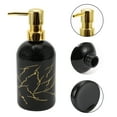 thumbnail image 5 of Unique Bargains 1 Pc Simple Cylindrical Soap Pump Dispenser for Hotel 400ml Black Gold Tone, 5 of 6