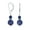 Blue-Lapis-Lazuli, variant on Womens Blue Turquoise Bali Milgrain Edged Drop Dangle Earrings