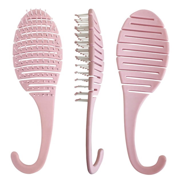 Jumpingount Cepillo para el cabello para el cuero cabelludo, accesorios de aseo, herramientas de estilismo, suministro de modelado de belleza Cuidado del cabello Rosado