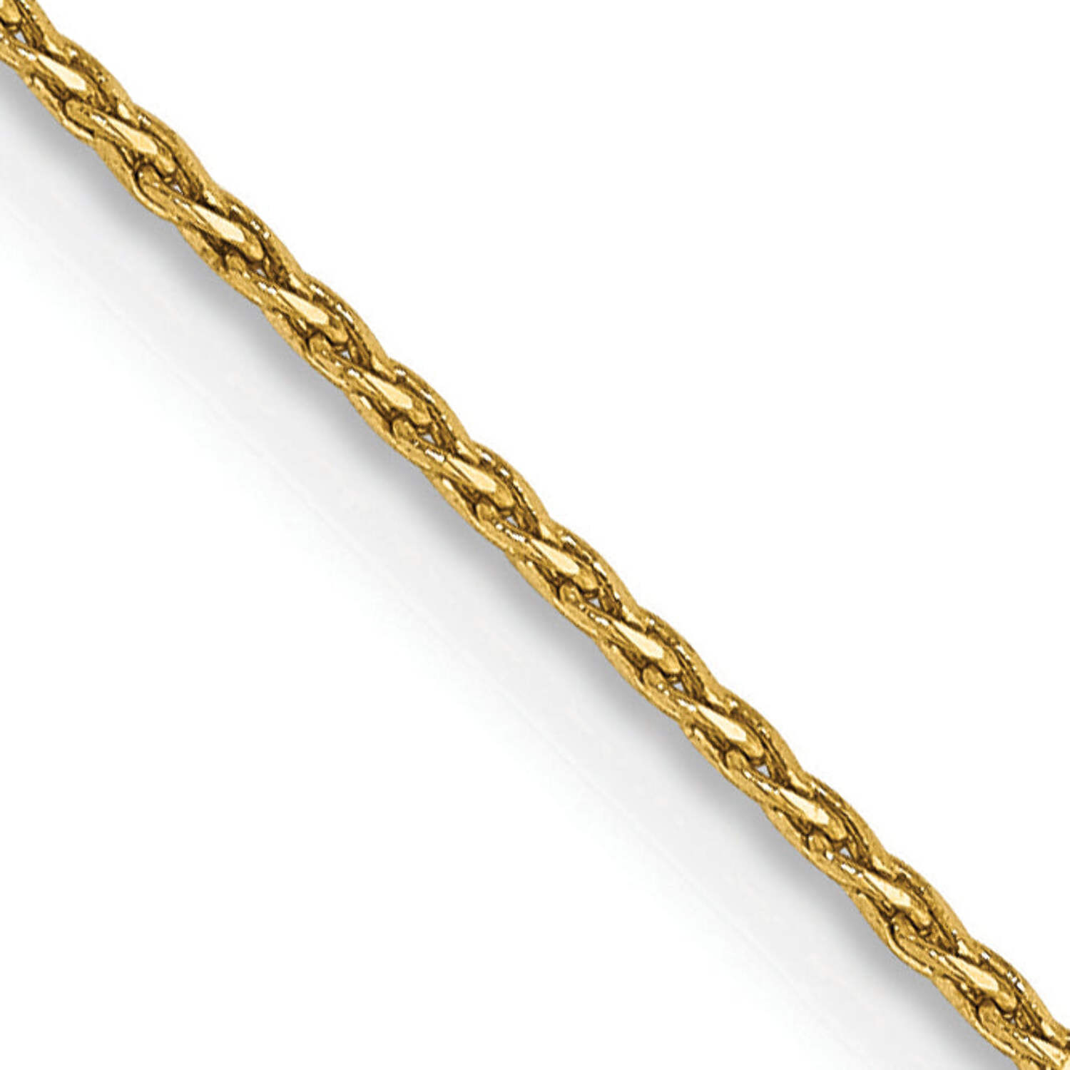 14k Solid Yellow Gold Franco Necklace Chain | 1.0mm Width | 16-30 Inch | Polish Link