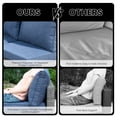 thumbnail image 4 of ODELIO 4‑Piece All‑Weather Wicker Patio Furniture Set, Outdoor Conversation Set with LED Lighted Coffee Table, Beige Cushions for Backyard Porch Garden, 4 of 9