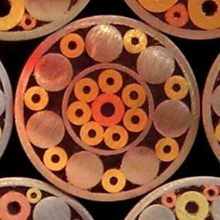 LEXSOMEO Mosaic Knife Handle And Rods Knife Mosaic Rivet Knife Handle Brass Stainless Steel Rivet For Knife Making Supplies 6mmx30mm