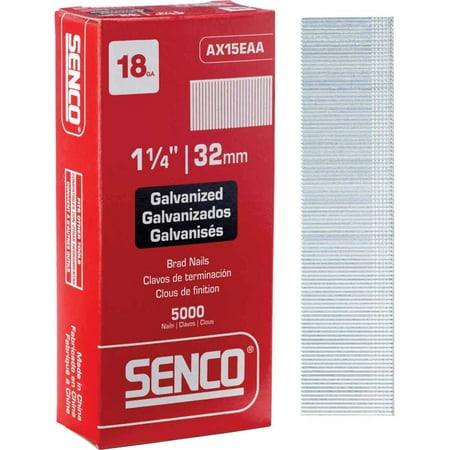 

Senco 18-Gauge Galvanized Medium Head Brad Nail 1-1/4 In. (5000 Ct.)