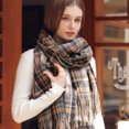 thumbnail image 4 of Bufandas cálidas de invierno para mujer, bufanda grande con sensación de Cachemira, Poncho de moda, chales largos, envolturas de rejilla, bufandas suaves y cálidas, 4 of 5