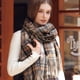 thumbnail image 3 of Bufandas cálidas de invierno para mujer, bufandas grandes con tacto de cachemira, ponchos de moda, chales largos, bufandas de rejilla, bufandas suaves y cálidas, 3 of 5