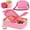 Pink Set, variant on 2 Pack Snack Box Container for Kids Adults Reusable Lunch Box with 3 Compartents Toddler Leak Proof Portable Bento Lunch Box for Office,School,Travel,Outdoor