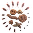 thumbnail image 1 of Cateissary Sorpresa y diversión de 24 piezas con caca falsa divertida para el día de los inocentes simulación de caca falsa vibrante Kits de decoración para fiestas, 1 of 6