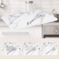thumbnail image 4 of Unique Bargains Marbled Diatomaceous Stone Dish Drying Mat for Kitchen White/Black, 4 of 6