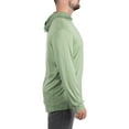 thumbnail image 3 of Realtree Men's Long Sleeve Fishing Hoodie, Performance Hooded Tee Shirt in Neptune Green, Sizes S-3XL, 3 of 9