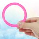 thumbnail image 3 of Anillos de lanzamiento de plástico Uxcell para botellas, anillos de carnaval, aros de plástico para práctica de velocidad y agilidad, favor de fiesta al aire libre de 2.8 pulgadas en rosa, 3 of 7