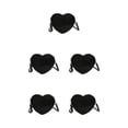 thumbnail image 1 of Bolso Bandolera Multifuncional Minnieouse en Forma de Corazón de Melocotón Negro, 1 of 6