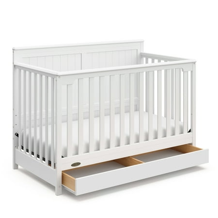 Graco Hadley 4-in-1 Convertible Crib with Drawer White