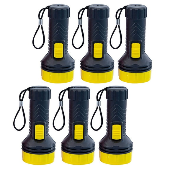 6Pcs Kids Flashlights Plastic LED Small Flashlights Mini Flashlights for Home Outdoor