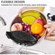 thumbnail image 4 of Fine Mesh Strainers 2-Pack, Heat-Resistant Silicone Colander for Rice and Pasta, Hands-Free Kitchen Sieve Filter, 4 of 5