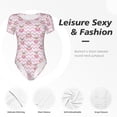 thumbnail image 4 of Kdxio Pug And Donut for Women's Short-Sleeved Onesie Stylish Round Neck Pajamas Bodysuit Jumpsuit Nightwear-X-Large, 4 of 7