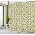 thumbnail image 5 of Ambesonne Animal Shower Curtain, Bear Rabbit Lion Pig, 69"Wx84"L, Multicolor, 5 of 5