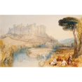 thumbnail image 2 of Joseph Mallord William Turner 14x11 Gold Ornate Wood Frame and Double Matted Museum Art Print Titled - Ludlow Castle, Shropshire, 2 of 4