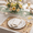 Gold-60PCS, variant on 100plastic Plates - High-end Baroque Design Heavy Duty White &wedding Set Ideal For Party/wedding/birthday