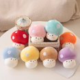 thumbnail image 5 of Juguete de peluche pequeño con forma de seta de 10CM, muñeco colgante creativo, llavero con forma de seta roja para niños y niñas, regalos de vacaciones, 5 of 5