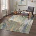 thumbnail image 3 of GENIMO 2' x 6' Runner Rug, Machine Washable Non Slip Low Pile Hallway Runner Rug for Kitchen Laundry Room, Soft Abstract, Dusty Green, 3 of 6
