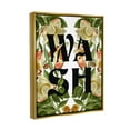 thumbnail image 3 of Wash Flower Blossom Bath Sign Botanical & Floral Graphic Art Metallic Gold Framed Art Print Wall Art, 3 of 6