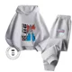 thumbnail image 3 of Conjunto de sudadera con capucha de algodón para primavera y otoño de 2024 para niños y niñas, conjunto de sudadera con capucha elástica de moda de hip hop con dibujos animados de Transformers, 3 of 5