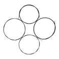 thumbnail image 3 of Labymos 4pcs/set Ukulele Ukelele Uke Strings Nylon Material Black, 3 of 8
