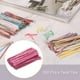 thumbnail image 3 of Uxcell 4" Cintas de papel kraft de 10 cm, cintas reutilizables para empaquetar bolsas de pastel y caramelos, rojo rosa/blanco, 300 piezas, 3 of 6