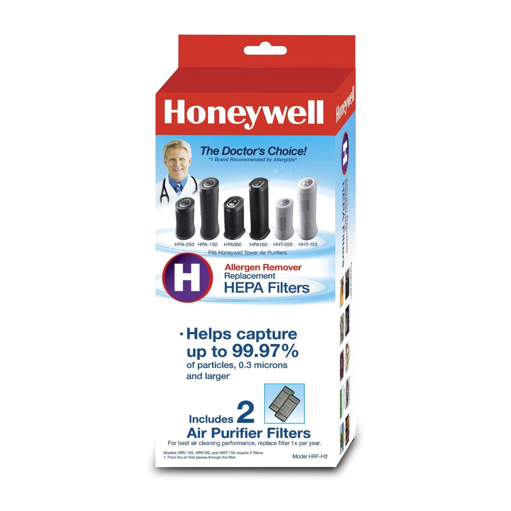 Honeywell Filter H HEPA Air Filter and Filter B Home Pre Filter 2 Pack Walmart