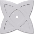 thumbnail image 1 of Ekena Millwork CMP38CM-03000 38 Po OD x 3 Po ID Carré Cosmo Architecture Grade Médaillon de Plafond Contemporain PVC, 1 of 1