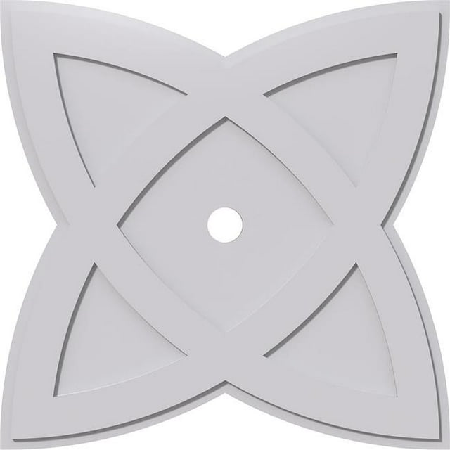 Ekena Millwork CMP38CM-03000 38 in. OD x 3 in. ID Square Cosmo Architectural Grade PVC Contemporary Ceiling Medallion