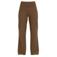 thumbnail image 4 of Iyufng Womens Leggings Slightly Flared Solid Color Yoga Pants Casual Fitness Pants with Pockets, 4 of 9