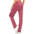 thumbnail image 4 of LELINTA Velour Pants for Women Outwear Pants Yoga Running Sport Jogger, 4 of 6