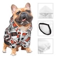 thumbnail image 3 of Fotbe Modern Life Sudadera con Estampado para Perros Pequeños – Suéter con Capucha para Mascotas, Tela Suave de Forro Polar con Bolsillo-X-Small, 3 of 7