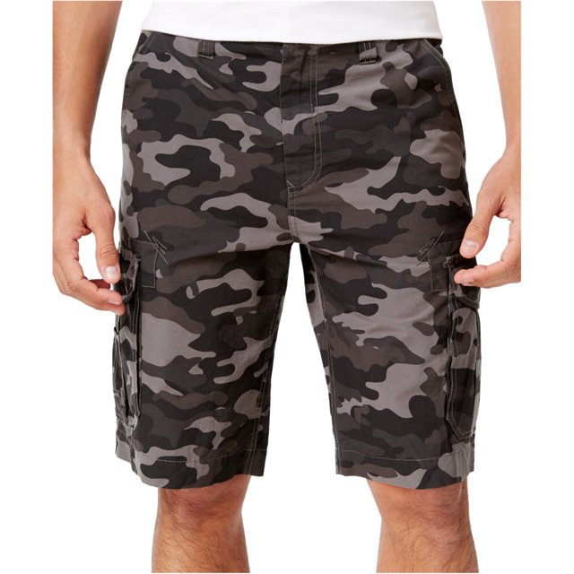 Univibe Mens Peached Casual Cargo Shorts, Gris, 31 Univibe Carga