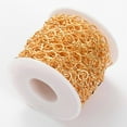 thumbnail image 3 of Brass Chains Unwelded with Spool Golden about 8 and 10mm in diameter 1mm thick about 32.8 Feet(10m)/roll, 3 of 3