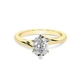 thumbnail image 4 of IGI Certified 5 Carat Oval Shape Lab Grown Diamond Engagement Ring | 14K Yellow Gold | Seraphina Twist Prongs Solitaire Diamond Ring | FG-VS1-VS2 Quality Friendly Diamonds, 4 of 6