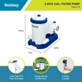 thumbnail image 2 of Bestway Flowclear 2,500 GPH Above Ground Swimming Pool Water Filter Pump, 2 of 9