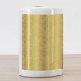 thumbnail image 3 of Mustard Ceramic Toothbrush Holder, Repeating Pattern of Golden Yellow Tone Abstract Swirls, Decorative Versatile Countertop for Bathroom, 4.5" X 2.7", Pale Coffee Mustard, 3 of 4