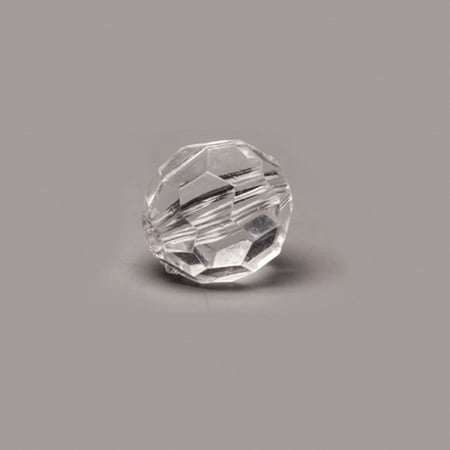Faceted Round Transparent Clear Acrylic Pendants 14xmm Sold per pkg of 100Gram/67pcs