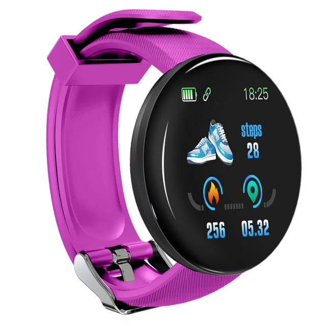 Yiwa D18 Fitness Watch Smart Bracelet Heart Rate Monitor Blood Pressure Blood Oxygen Measurement Healthy Life Sleep Tracker For Ios Android Phone Blue