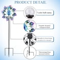 thumbnail image 4 of Wind Spinners Outdoor Metal - Peacock Kinetic Wind Spinner Outdoor for Home Outdoor Patio, Lawn & Garden Decoration, 4 of 7