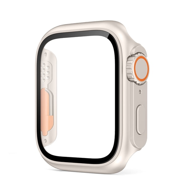 Caja De Reloj Protector de marco Antiarañazos Funda protectora para PC Resistente al desgaste para Apple Watch WDOplteas Para estrenar