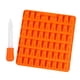 thumbnail image 5 of Molde de silicona con forma de oso de 53 cavidades para chocolate, gomitas, gelatina, galletas, cubitos de hielo (naranja, con gotero), 5 of 7